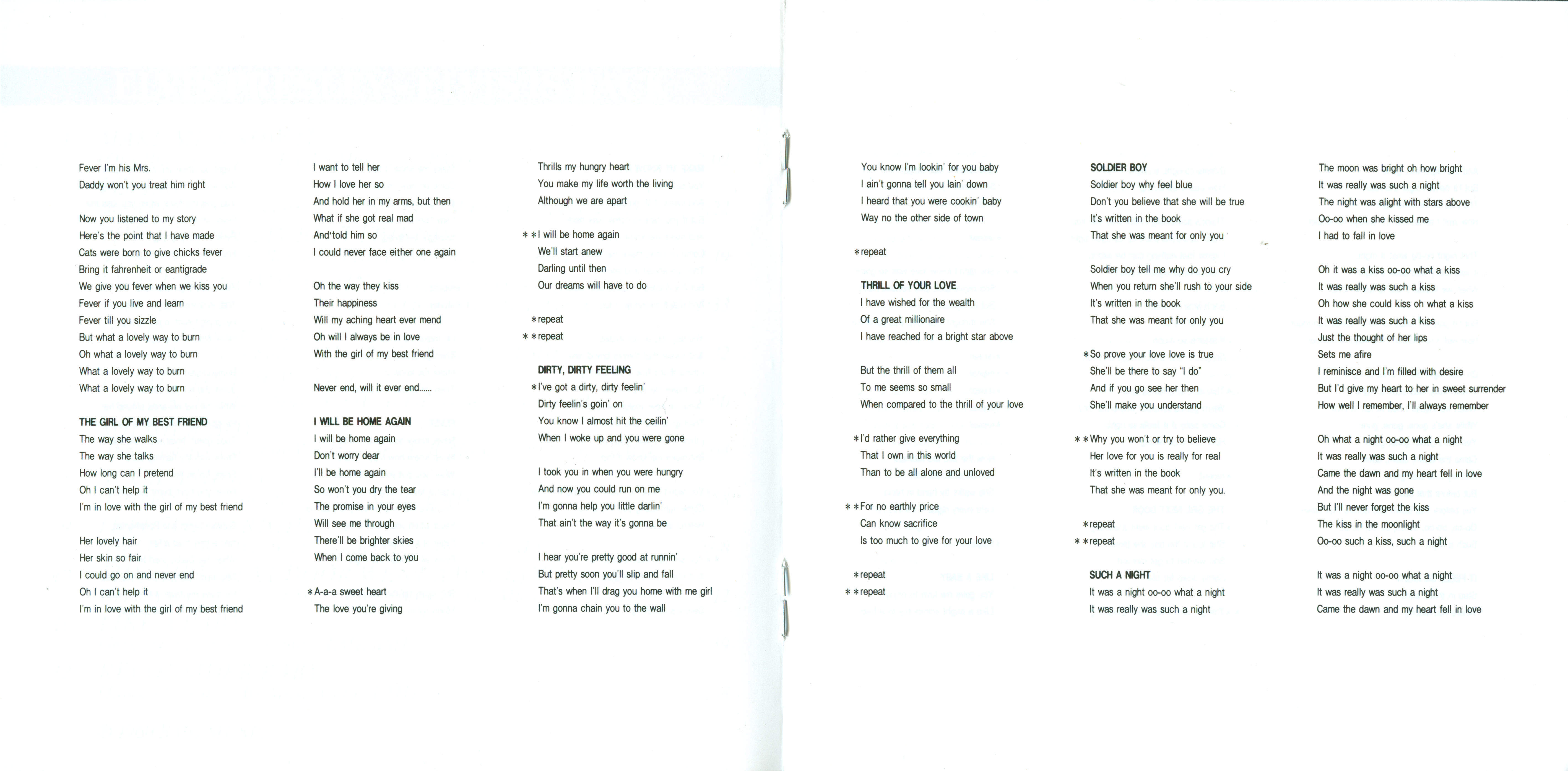 Elvis Presley  The Original Elvis Presley Collection 08; A Date With Elvis : Booklet 3